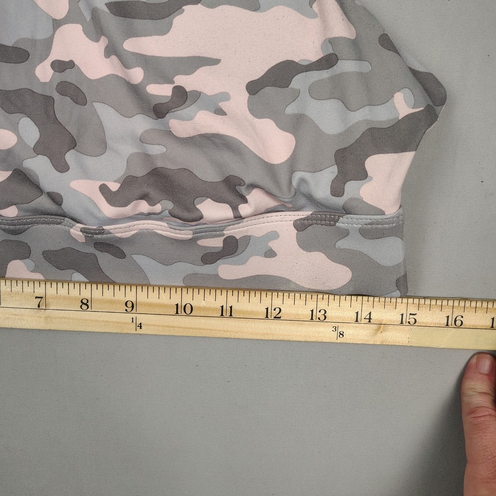 Fabletics Sports Bra Womens XL Pink Camo‎ High Neck Crisscross Back Camouflage - Picture 3 of 6